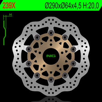 Suzuki Gsf 600 [NG BRAKE DISC] - Disque de frein flottant Wave