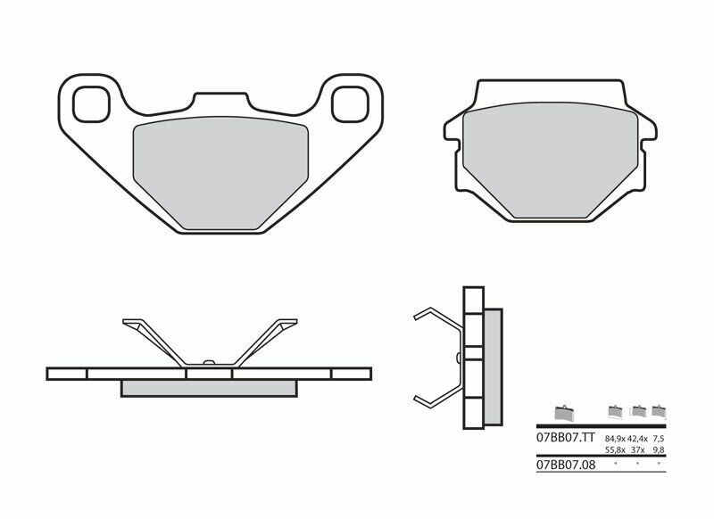 Aprilia SX 125 KX1 [BREMBO] - Bremsbeläge