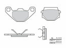 Aprilia SX 125 KX1 [BREMBO] - Bremsbeläge-1