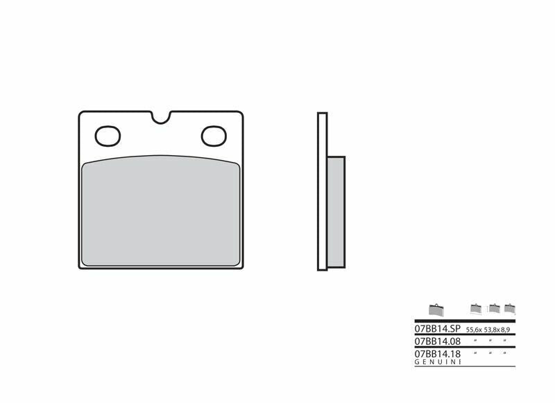 Ducati SL 600 Pantah [Brembo] - brake pads