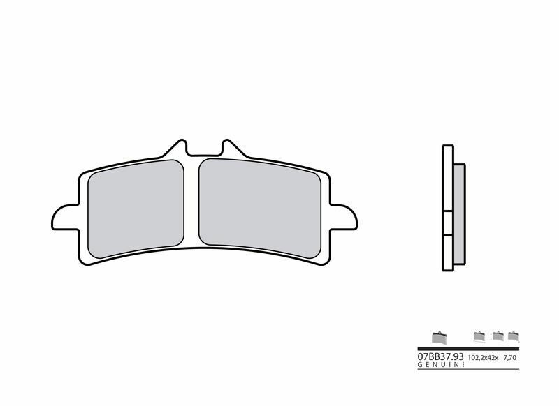 Ktm 1290 Super Duke R [BREMBO] - Genuine sintered metal brake pads - 07BB3793