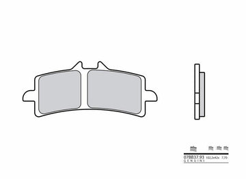 Ktm 1290 Super Duke R [BREMBO] - Genuine sintered metal brake pads - 07BB3793