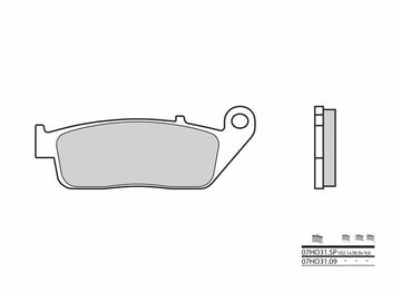 Indian Springfield Spring [Brembo] - Poscendus de frein de Brembo Street Sintertal
