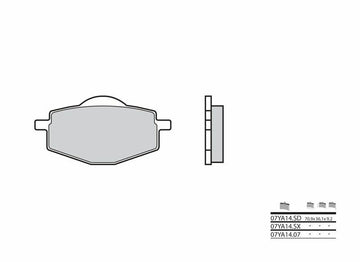 Yamaha TT 600 [BREMBO] - Bremsbeläge