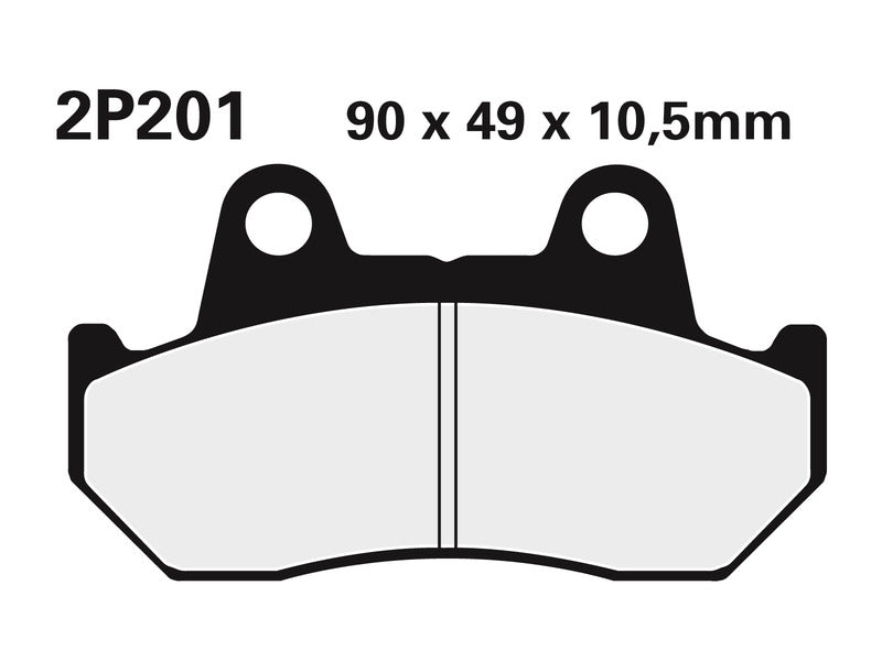 Honda NS 400 R [Nissin] - semi -metallic brake pads