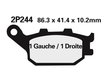 Yamaha MT -07 RM04 [Nissin] - semi -metallic brake pads