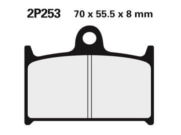 Triumph Sprint 1050 [NISSIN] - Plaquettes de frein en métal fritté pour route/tout-terrain - 2P-253ST