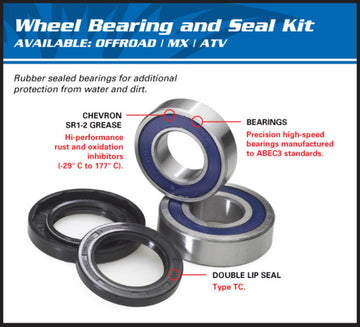 Moto Guzzi Stelvio 1200 4V [ALL BALLS] - Front wheel bearing kit BMW R850R