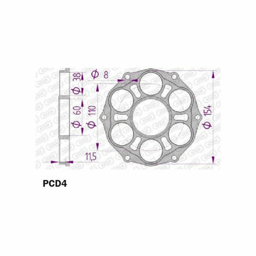 Ducati Panigale 1199 [AFAM] - cache pignon - type 51804/51803 - 0
