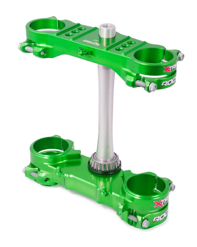 Kawasaki Kx 250 [XTRIG] - Collier triple ROCS Tech triple collier vert déport 23mm