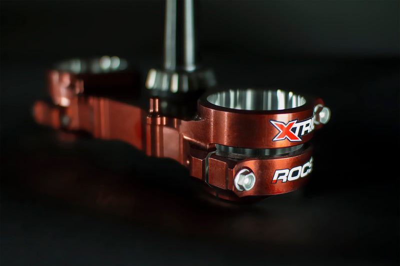 Kawasaki Kx 250 [XTRIG] - Collier triple ROCS Tech triple collier vert déport 23mm