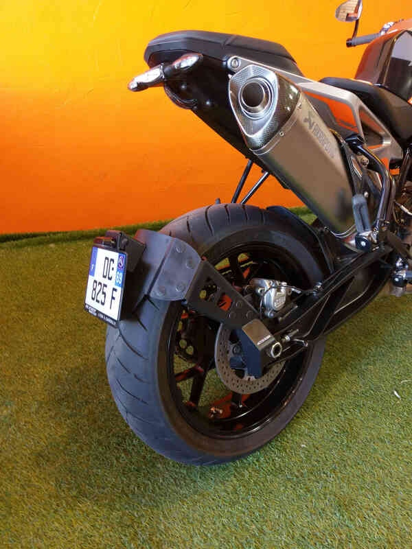 Ktm 790 Duke [ACCESS DESIGN] - Support de plaque d'immatriculation à hauteur de roue noir KTM Duke 790/890