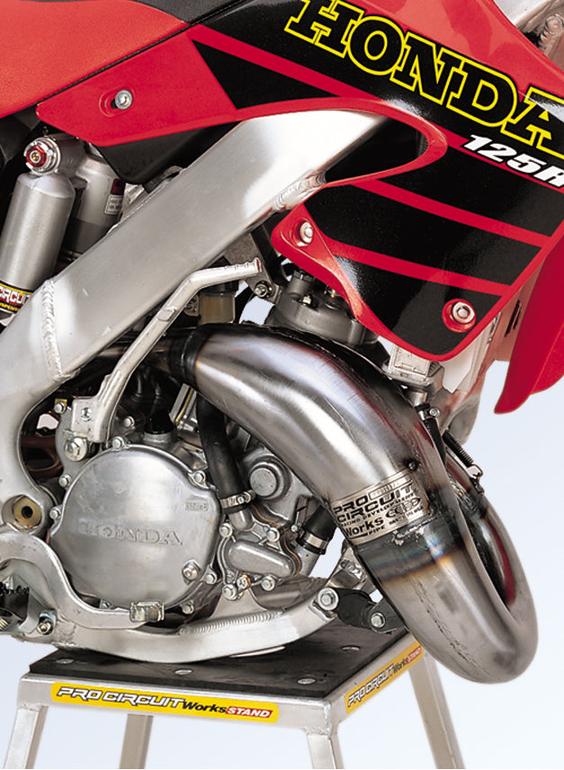 Honda CR 125 R (JE 01) [2001] - Ampoule d'échappement platine acier nickelé Honda CR125R