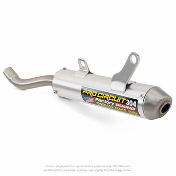 Honda CR 250 R (ME 03) [2002-2003] - 304 Schalldämpfer Aluminium gebürstet/Endkappe Edelstahl Honda CR250R