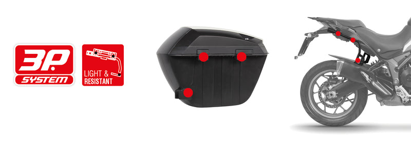 Honda X-Adv [SHAD] - SH23 Seitenkoffer schwarz 5kg 23L