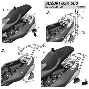 Suzuki Gsr 600 [SHAD] - Top Master mounting kit - Suzuki