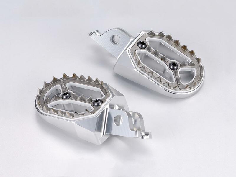 Kawasaki Kx 250 [BIHR] - Footrests BIHR Evolution silver Kawasaki KX250F /450F