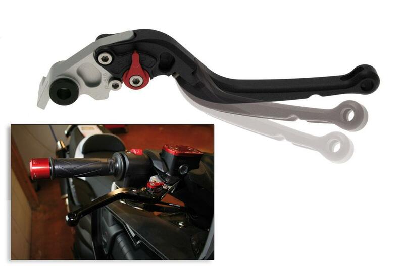 Yamaha T-Max 560 Tech Max [BIHR] - Levier droit pliable en aluminium anodisé noir Yamaha T-Max 500/530