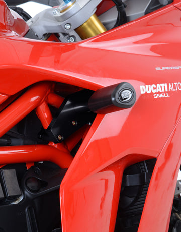 Ducati SuperSport [2017-2024] - Aero Sturzpads schwarz mit Bohrungsblende Ducati Supersport