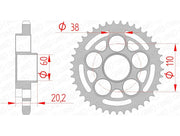 Default Title Ducati Hypermotard 939 [2016–2018] - Kettenrad Stahl Standard - 525