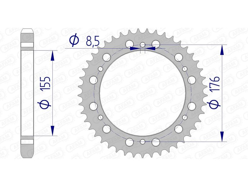 Triumph Daytona 955 [AFAM] - Pignon aluminium standard - 530