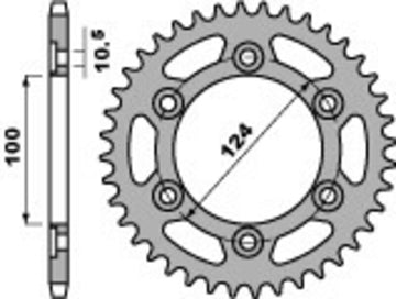 Ducati 900 SS Supersport [PBR] - Standard Kettenrad C45 Stahl