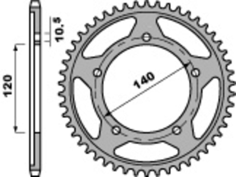 Triumph Bonneville 800 T100 [PBR] - Standard Kettenrad