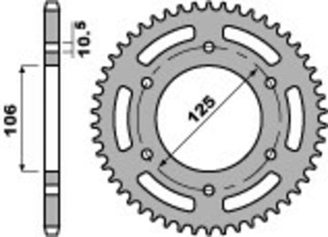 Triumph Street Triple 675 [PBR] - Sprocket aluminum reinforced - 520