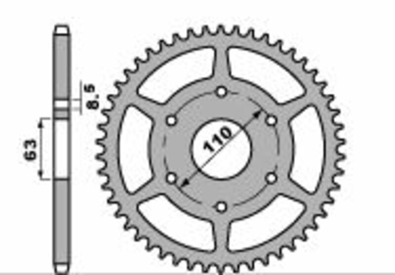 Husqvarna Svartpilen 401 [PBR] - Kettenrad Aluminium verstärkt - 520