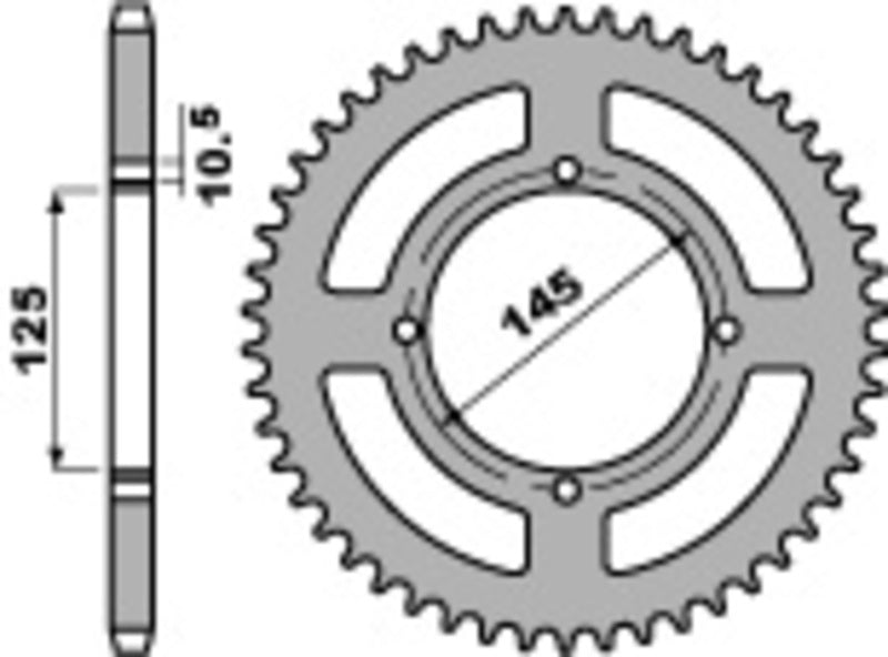 Yamaha TT 600 RE [PBR] - chain wheel