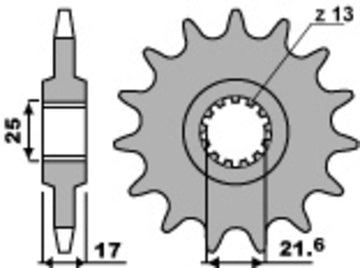 Honda CMX 500 Rebel PC56 [PBR] - Standard steel pinion - 0