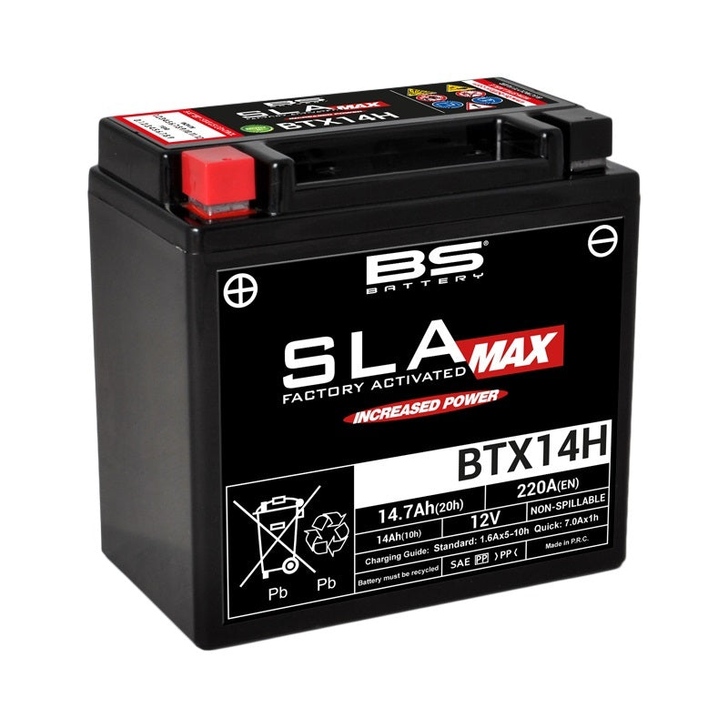 Bmw R 1250 [BS BATTERY] - SLA Max Maintenance Free Battery Factory Activated - BTX14H