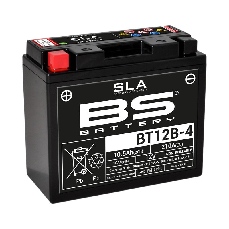 Hypermotard 950 [BS BATTERY] - SLA Maintenance Free Battery Factory Enabled - BT12B-4