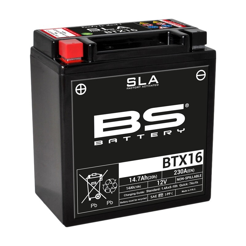 Triumph Tiger 800 [BS BATTERY] - SLA Maintenance Free Battery Factory Activated - BTX16