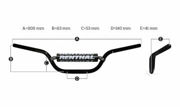 Gasgas Sm 700 [RENTHAL] - Guidon bas Fatbar 822 KTM - 0