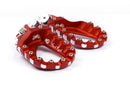 Ktm Sx 200 [S3] - Repose pieds Hard Rock Enduro aluminium rouge