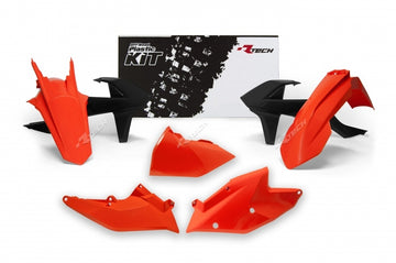 KTM 250 EXC [2017] - Plastik-Kit Originalfarbe (2017) orange/schwarz KTM