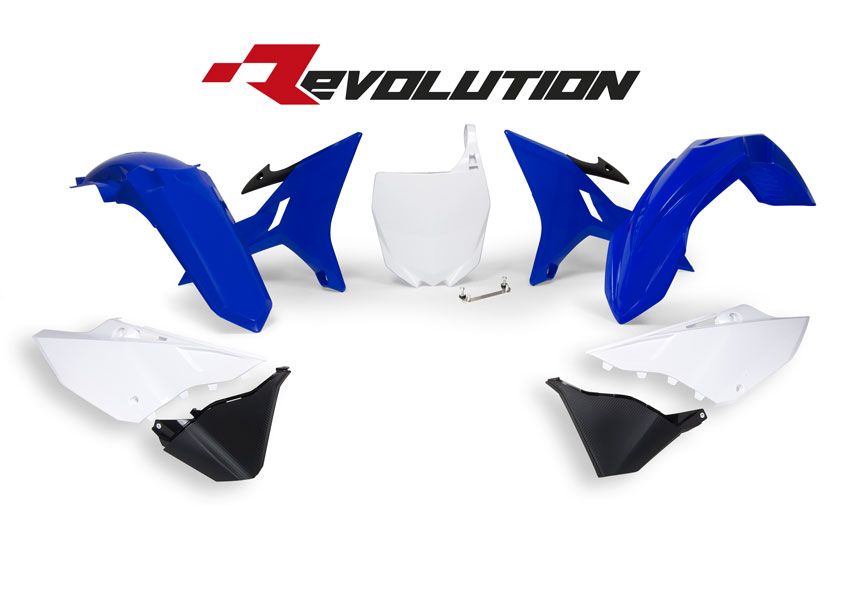 Yamaha YZ 250 (CG 23) [2006-2021] - Revolution Ersatz-Plastik-Kit Blau/Weiß Yamaha YZ125/250