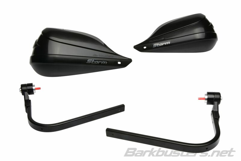 Ktm 390 Duke [BARKBUSTERS] - Ensemble Storm Hanguads Support de serrage à point unique - Extrémité de guidon noir
