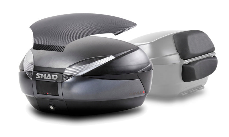 Honda X-Adv [SHAD] - SH48 DG Top Case + Rückenlehne Dunkelgrau