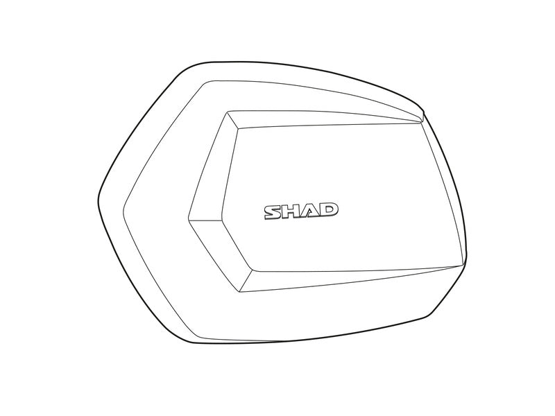 [SHAD] - SH35 Abdeckung links Aluminium