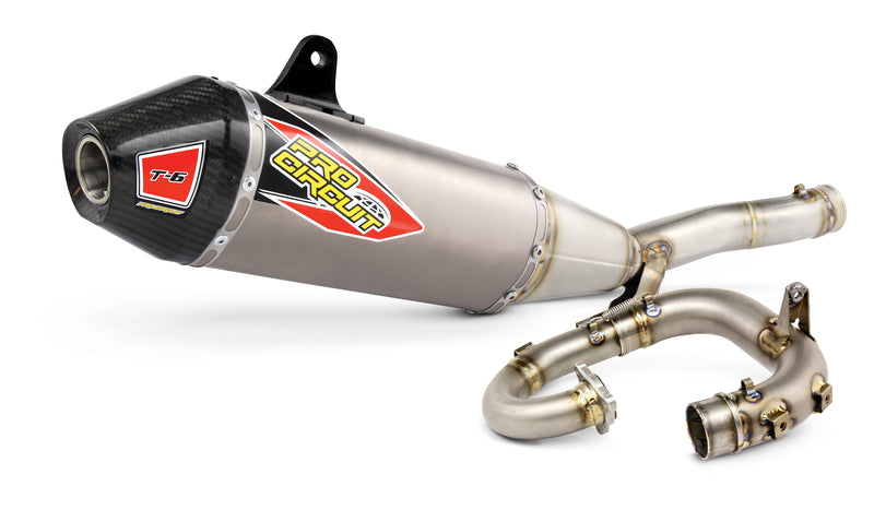 Kawasaki Kx 250 [PRO CIRCUIT] - Pot d'échappement complet T-6 en acier inoxydable/silencieux en titane/embout en carbone Kawasaki KX250