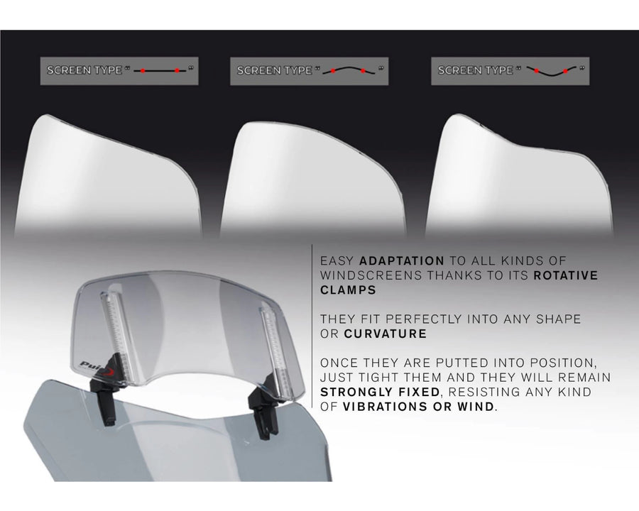 KTM 890 SMT [2025] – Spoilerscheibe 2.0 Clip-on – Transparent