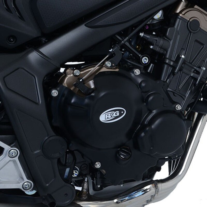 Honda CB 650 R NEO SPORTS CAFE RH02 [2021-2023] - Protecteur de carter moteur gauche Race Series - Noir Honda CB650R/CBR650R