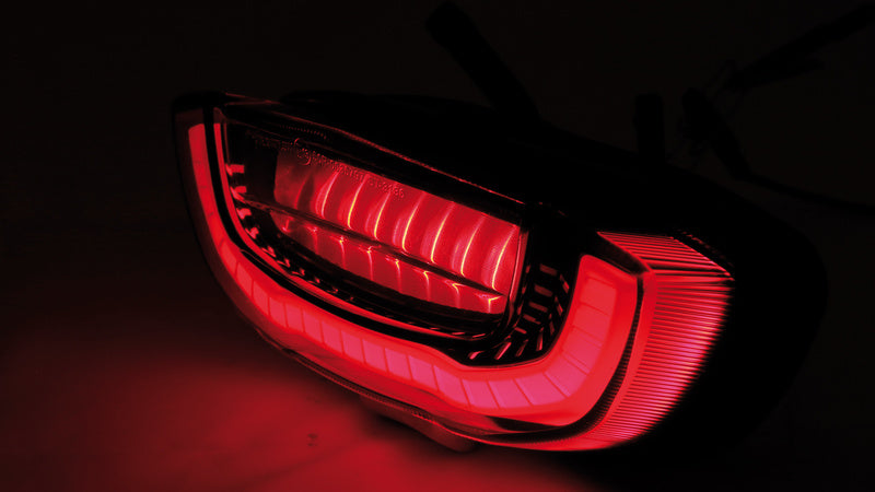 Honda Cb 650 R Neo Sports Cafe [SHIN YO] - Feu arrière LED pour Honda, réflecteur noir, teinté, testé E (1 pièce)