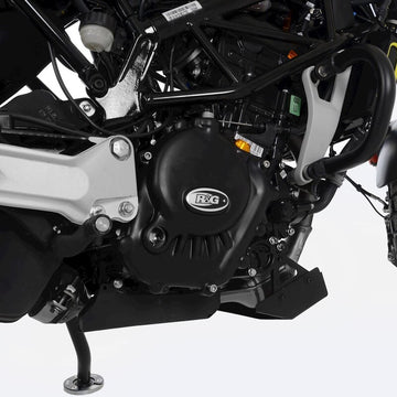Ktm RC 125 ABS [2022-2026] - Protecteur de couvercle de carter droit Race Series (embrayage) - Noir Husqvarna Svartpilen 125