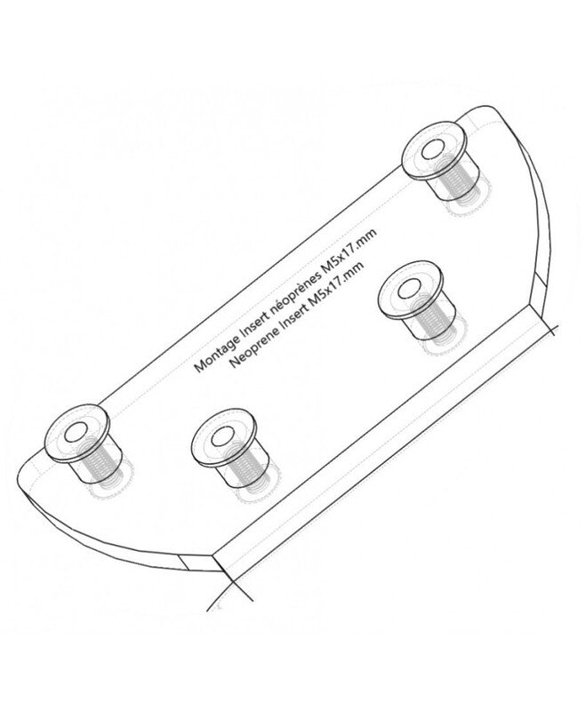 Yamaha Tracer 9 [ACCESS DESIGN] - Support de plaque d'immatriculation « monté sur roue » noir - Yamaha MT-09 Tracer/GT