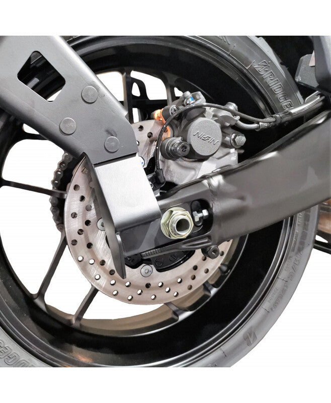 Yamaha Tracer 9 Y-Amt [ACCESS DESIGN] - ''Wheel Fitted'' License Plate Holder Black - Yamaha MT-09 Tracer/GT