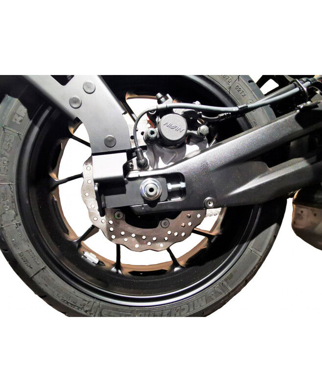 Yamaha Tracer 7 700 [ACCESS DESIGN] - ''Wheel Fitted'' License Plate Holder Black - Yamaha MT-07 Tracer