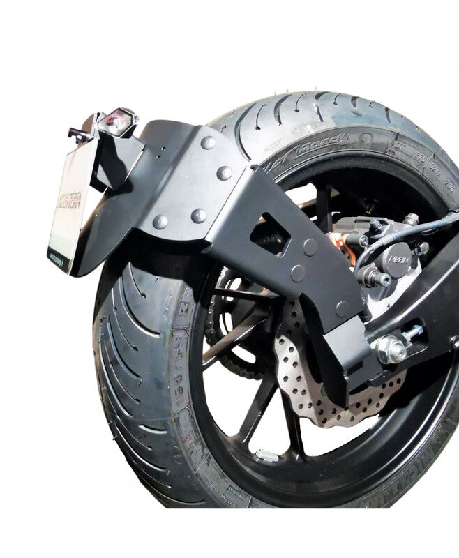 Yamaha Tracer 7 700 [ACCESS DESIGN] - ''Wheel Fitted'' License Plate Holder Black - Yamaha MT-07 Tracer